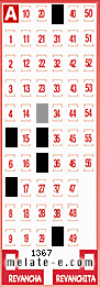 Volante ganador del sorteo 1367 de Melate
