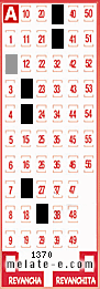 Volante ganador del sorteo 1370 de Melate