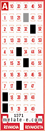 Volante ganador del sorteo 1371 de Melate
