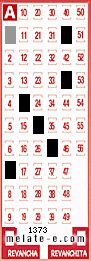 Volante ganador del sorteo 1373 de Melate