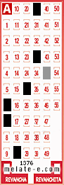 Volante ganador del sorteo 1376 de Melate