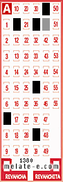 Volante ganador del sorteo 1380 de Melate