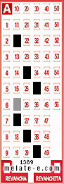 Volante ganador del sorteo 1389 de Melate