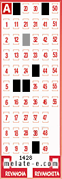 Volante ganador del sorteo 1428 de Melate
