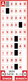 Volante ganador del sorteo 1430 de Melate