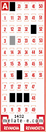 Volante ganador del sorteo 1432 de Melate