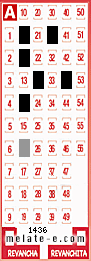 Volante ganador del sorteo 1436 de Melate