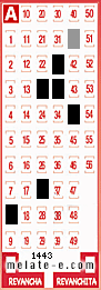 Volante ganador del sorteo 1443 de Melate
