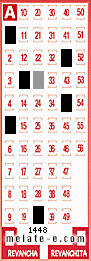 Volante ganador del sorteo 1448 de Melate