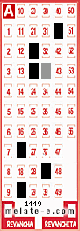 Volante ganador del sorteo 1449 de Melate