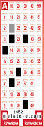 Volante ganador del sorteo 1452 de Melate