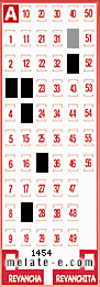 Volante ganador del sorteo 1454 de Melate