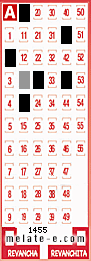 Volante ganador del sorteo 1455 de Melate