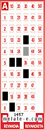 Volante ganador del sorteo 1457 de Melate