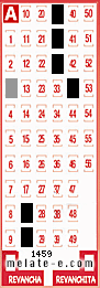 Volante ganador del sorteo 1459 de Melate