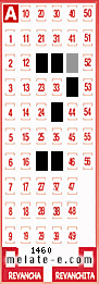 Volante ganador del sorteo 1460 de Melate