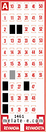 Volante ganador del sorteo 1461 de Melate