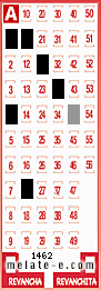 Volante ganador del sorteo 1462 de Melate