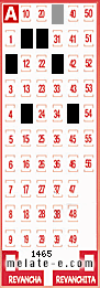 Volante ganador del sorteo 1465 de Melate