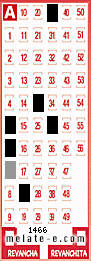 Volante ganador del sorteo 1466 de Melate