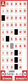 Volante ganador del sorteo 1468 de Melate
