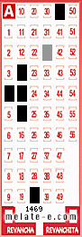 Volante ganador del sorteo 1469 de Melate