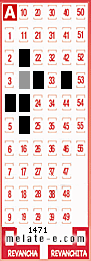Volante ganador del sorteo 1471 de Melate