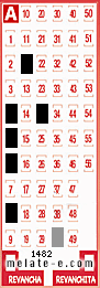 Volante ganador del sorteo 1482 de Melate