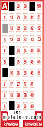 Volante ganador del sorteo 1501 de Melate