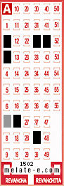Volante ganador del sorteo 1502 de Melate