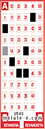 Volante ganador del sorteo 1503 de Melate