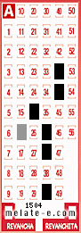 Volante ganador del sorteo 1504 de Melate