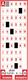 Volante ganador del sorteo 1508 de Melate