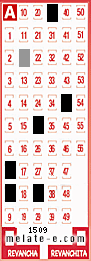Volante ganador del sorteo 1509 de Melate