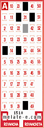 Volante ganador del sorteo 1510 de Melate
