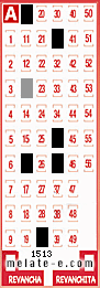 Volante ganador del sorteo 1513 de Melate