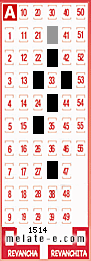 Volante ganador del sorteo 1514 de Melate