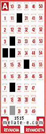 Volante ganador del sorteo 1515 de Melate