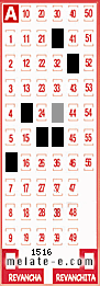 Volante ganador del sorteo 1516 de Melate