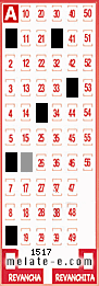 Volante ganador del sorteo 1517 de Melate