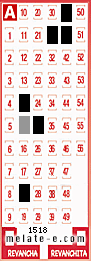Volante ganador del sorteo 1518 de Melate