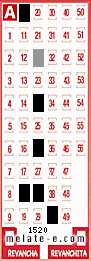 Volante ganador del sorteo 1520 de Melate