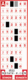 Volante ganador del sorteo 1522 de Melate