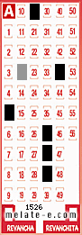 Volante ganador del sorteo 1526 de Melate