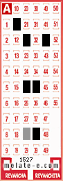 Volante ganador del sorteo 1527 de Melate