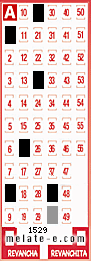 Volante ganador del sorteo 1529 de Melate