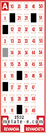 Volante ganador del sorteo 1532 de Melate
