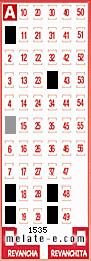 Volante ganador del sorteo 1535 de Melate