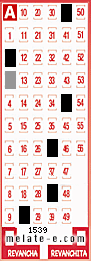 Volante ganador del sorteo 1539 de Melate