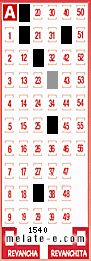 Volante ganador del sorteo 1540 de Melate